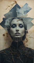 Fragmented Beauty - Surreal Double Exposure Portrait