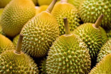 Durian Fruit background, with generative ai