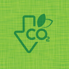 reducing CO2 emissions to stop climate change. green energy background	