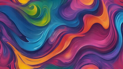 Oil paint texture abstract multi-colored background, wallpaper, pattern, art print.   Highly detailed abstract background