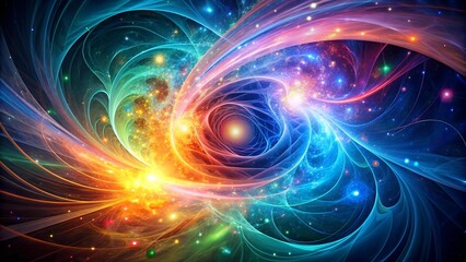 A Vibrant Abstract Representation of Cold Nuclear Fusion  AI generated