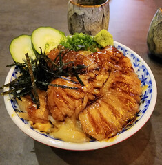 Evergreen Japanese Cuisine. Engawa Don. Delicate buttery and creamy texture of the flounder fish, a taste so satisfactory, you always come back for more