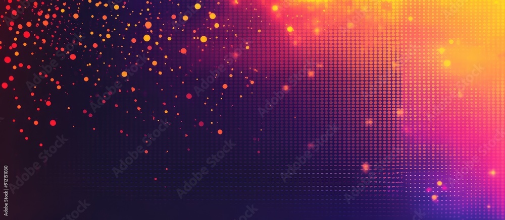 Poster colorful pixelated texture with abstract gradient and dot patterns