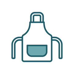 kitchen apron icon vector design template simple and clean