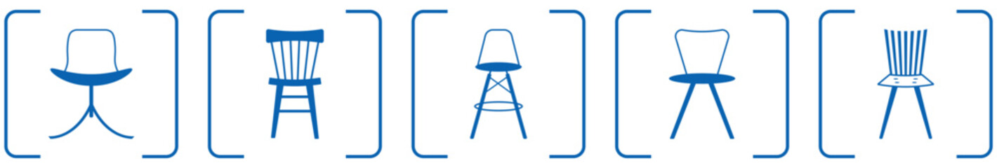 Chairs icons set.eps