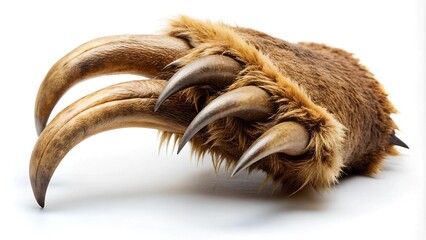 Obraz premium A Single Bear Claw, Isolated and Sharp Generative AI