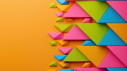 Abstract Geometric Shapes Background Design