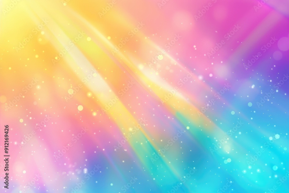 Poster vibrant colorful gradient background with blurred rainbow effect in soft light