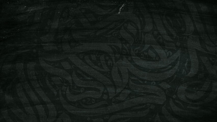 Arabic calligraphy wallpaper on a wall with a Green background and old paper interlacing. Translate...
