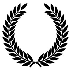 gold laurel wreath  vector illustration