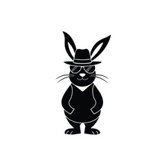 Creative Rabbit Silhouette Vector Art