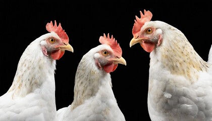 two chickens on a farm