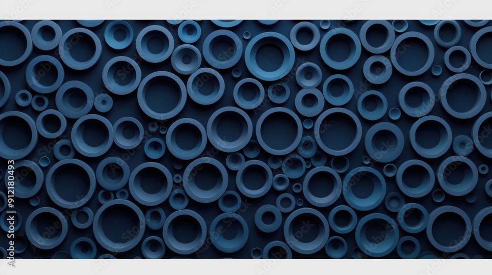 Poster intricate and visually striking 3d featuring a repeating geometric pattern design with minimalist ab