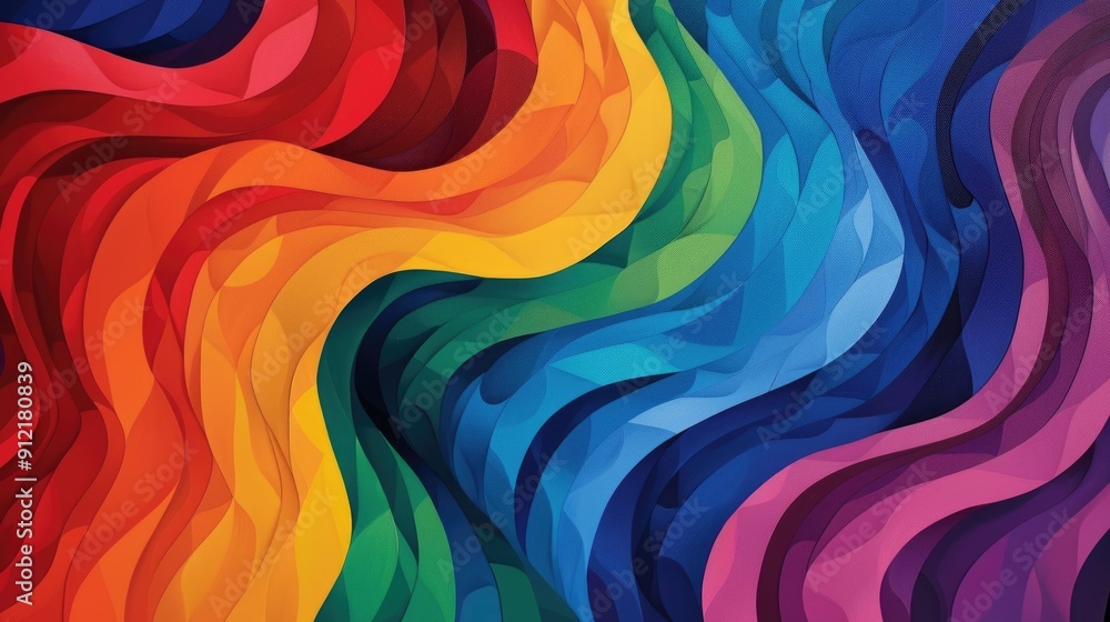 Poster mesmerizing abstract art with vibrant depth illusions showcasing dynamic dimensional patterns and fl