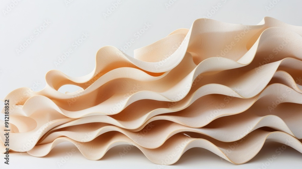 Poster undulating abstractions dynamically shifting dimensional forms in fluid motion morphing shape shifti