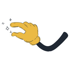 Cartoon Hand Different Gesture Illustration