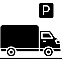 Truck Parking Icon