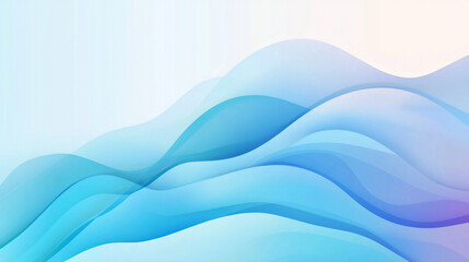 Fototapeta premium Modern light blue wave overlapped pattern on background. white background. Minimal geometric white light background abstract design. Elegant blue wave and white Background. 