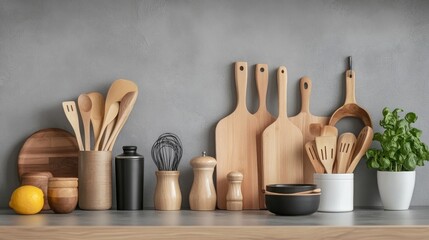 Wooden Kitchen Utensils and Accessories