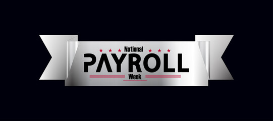 National Payroll Week logo, featuring a sleek design