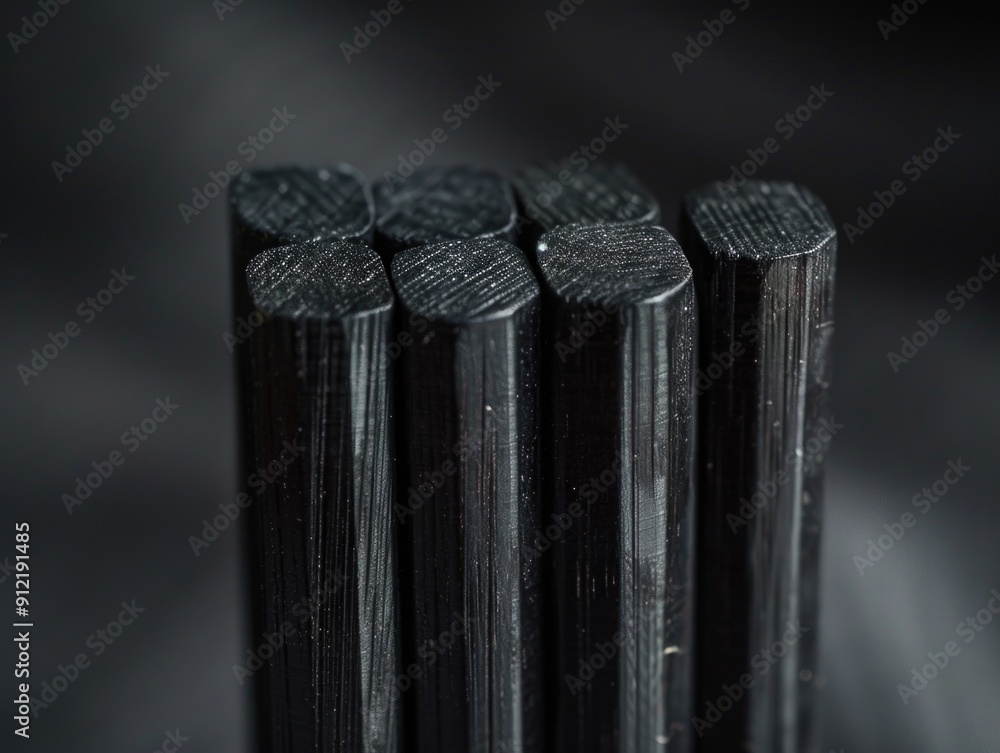 Aufkleber several carbon fiber rods grouped together. this composite material is used in various high-tech app