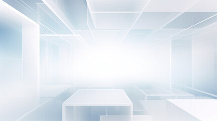 Fototapeta premium Modern white and light grey square overlapped pattern on background with shadow. white background. Minimal geometric white light background abstract design. Elegant white and grey Background. 