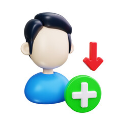 decrease 3d render icons