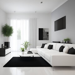 Fototapeta premium modern living room interior