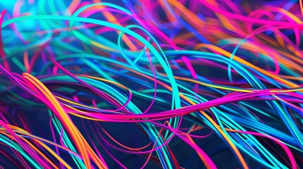 Abstract Colorful Lines Background.