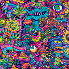 abstract psychedelic design