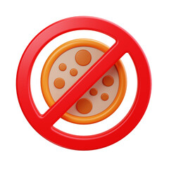 no food 3d render icons