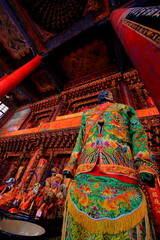 Obraz premium Orthodox Luermen Shengmu Temple, Chinese-style temple dating from 1661 at Chengan Rd, Annan District, Tainan, Taiwan 