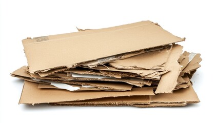 Pile of Discarded Cardboard