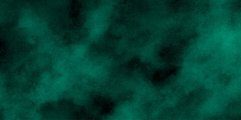 Abstract grunge wallpaper with texture background. modern design with grunge and marbled cloudy design, Green dust overlay particle abstract grunge texture on dark background.