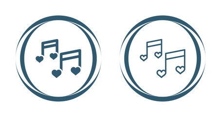 Romantic music Vector Icon