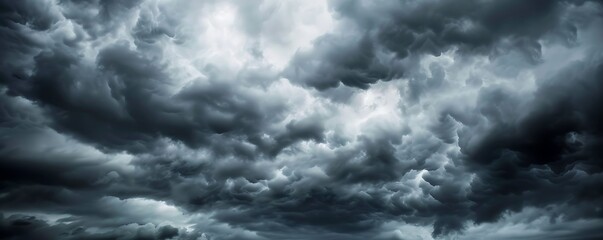 Obraz premium Dark and Intense Cloudy Sky Background