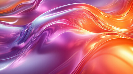 Fototapeta premium Fluid Glass Abstract Colorful Gradient