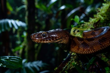 Naklejka premium Efforts to protect endangered flightless snakes