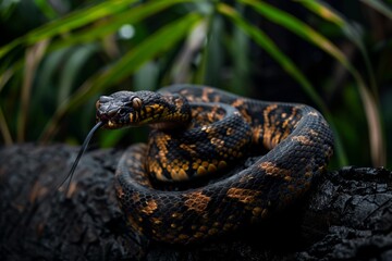 Fototapeta premium Efforts to protect endangered flightless snakes