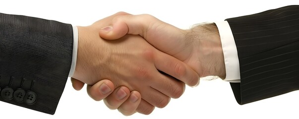 Obraz premium Office Collaboration Handshake in Business