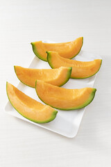 熟した美味しいメロン