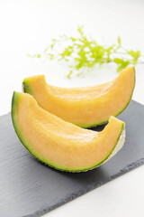 熟した美味しいメロン