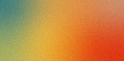 Red orange yellow purple blue gradient with vibrant grainy texture. Retro noise texture with rough grain and noise. Pink to Orange Gradient with Fine Grain.