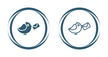  Carrier Pigeon Vector Icon