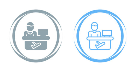 Travel Agent Vector Icon