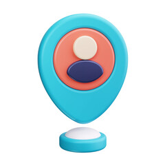 user 3d render icons