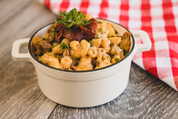 Beef, Bacon Pasta