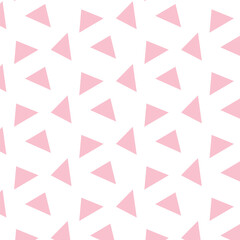 seamless geometric pattern with pink triangles