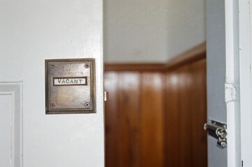 door in a bathroom