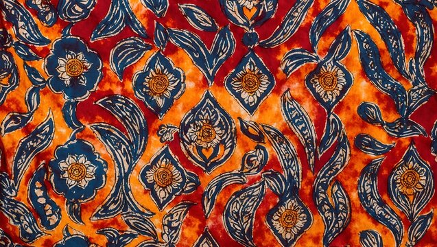 example of a batik cloth image for clothing design